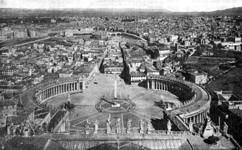 Città Eterna vista dalla cupola di S. Pietro, ante 1912 - Archivio Meraviglioso ICM BC1912n11f2