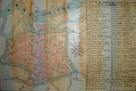 Città di Lodi e sue notabili - 1647