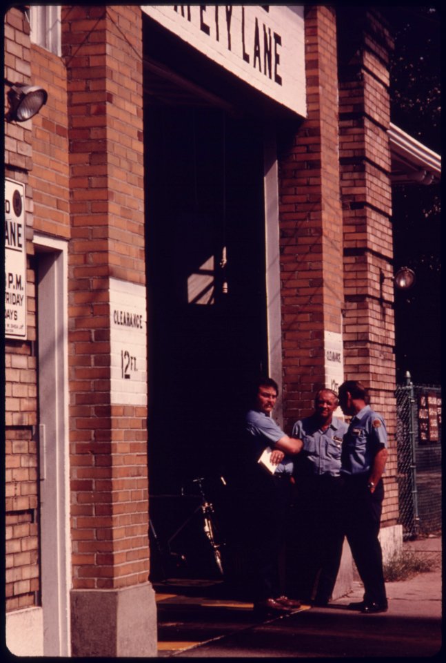 City Employees Hired by the Norwood, Ohio, Public Works Department to Man the Safety Lane at the Auto Emission Inspection Station...09-1975 (4266522640)