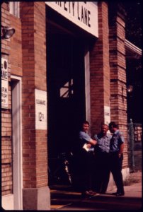 City Employees Hired by the Norwood, Ohio, Public Works Department to Man the Safety Lane at the Auto Emission Inspection Station...09-1975 (4266522640)