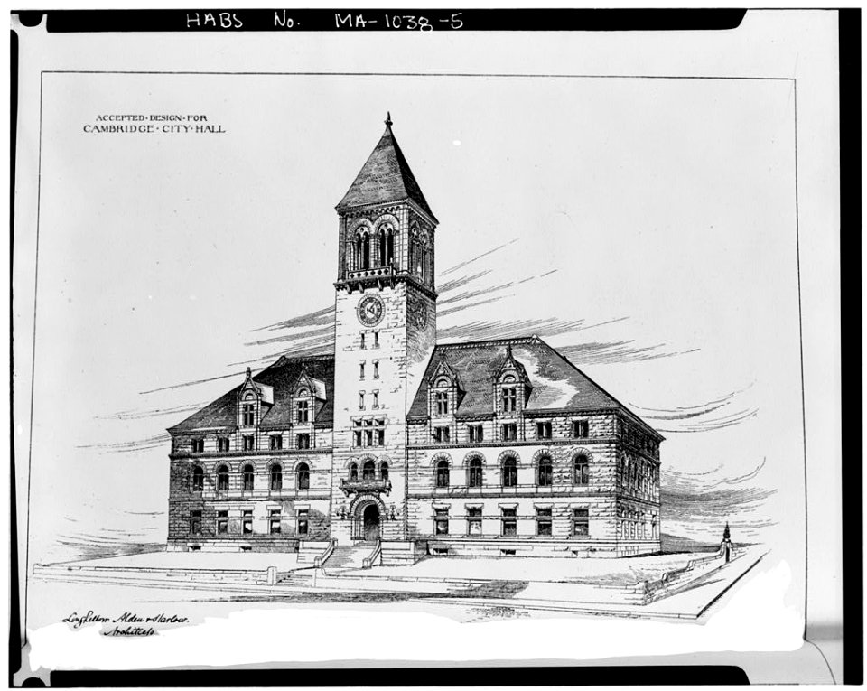 City Hall, Cambridge, Massachusetts - 079993pv