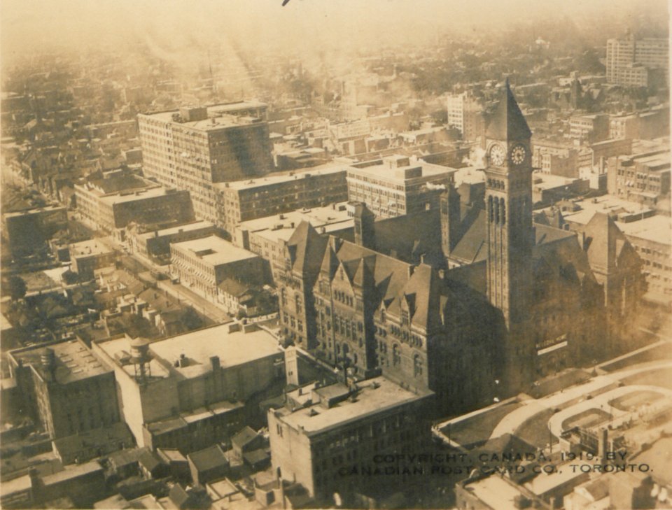 City Hall, Toronto, from an Aeroplane (HS85-10-35726)