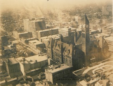 City Hall, Toronto, from an Aeroplane (HS85-10-35726)
