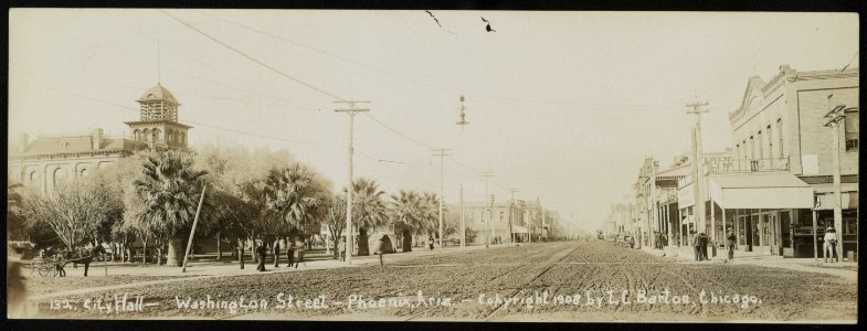 City Hall, Washington Street, Phoenix, Ariz. - Lester Clement Barton. LCCN2013646877