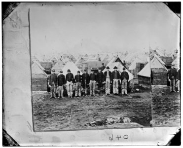 City Point, Virginia. Soldiers winter quarters. Inside first line of fortifications LOC cwpb.02008