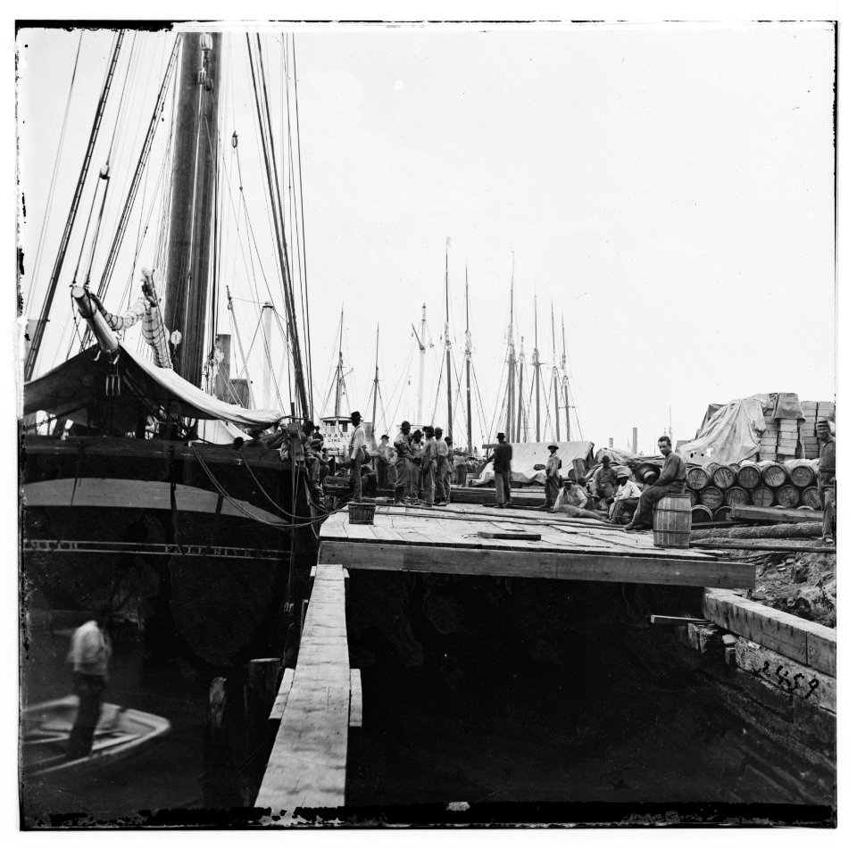 City Point, Virginia. Transports at wharf LOC cwpb.01753