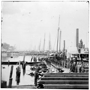 City Point, Virginia. Unloading supplies from transports LOC cwpb.01747
