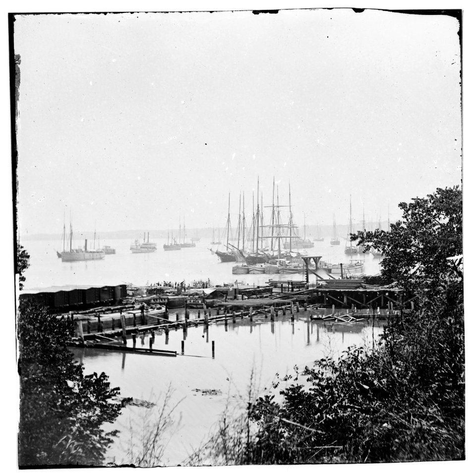 City Point, Virginia. Wharf and transports LOC cwpb.01739