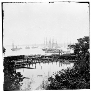 City Point, Virginia. Wharf and transports LOC cwpb.01739