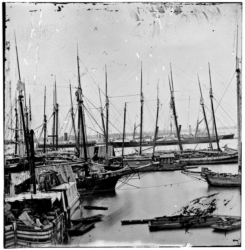 City Point, Virginia. View of transports LOC cwpb.02835
