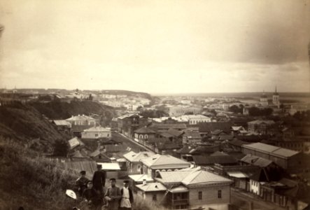 Cityscape view of Tomsk, 1885