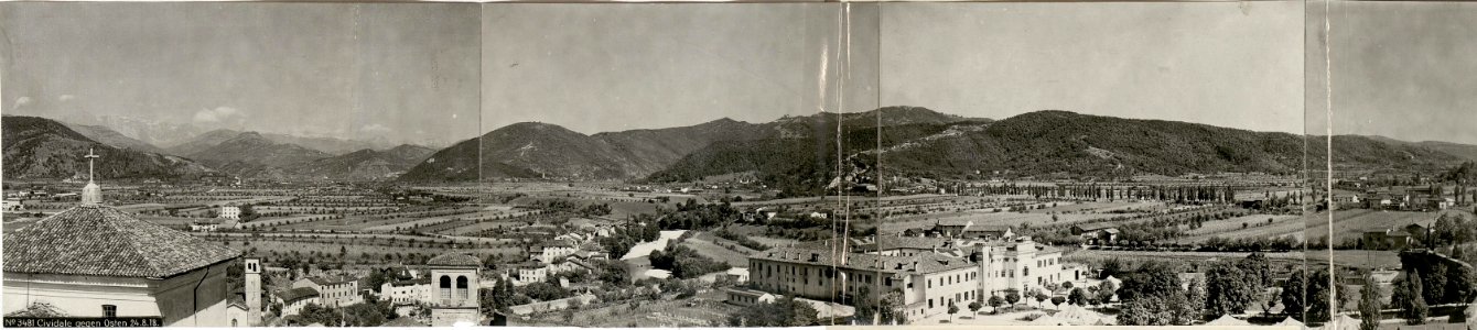 Cividale gegen Osten, Panorama Teil 1 (BildID 15623579)