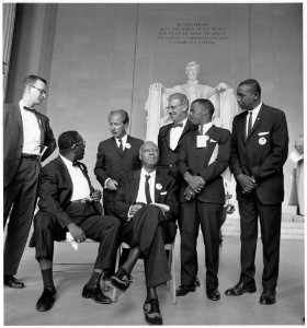 Civil Rights March on Washington, D.C. (Leaders of the march) - NARA - 542056 photo