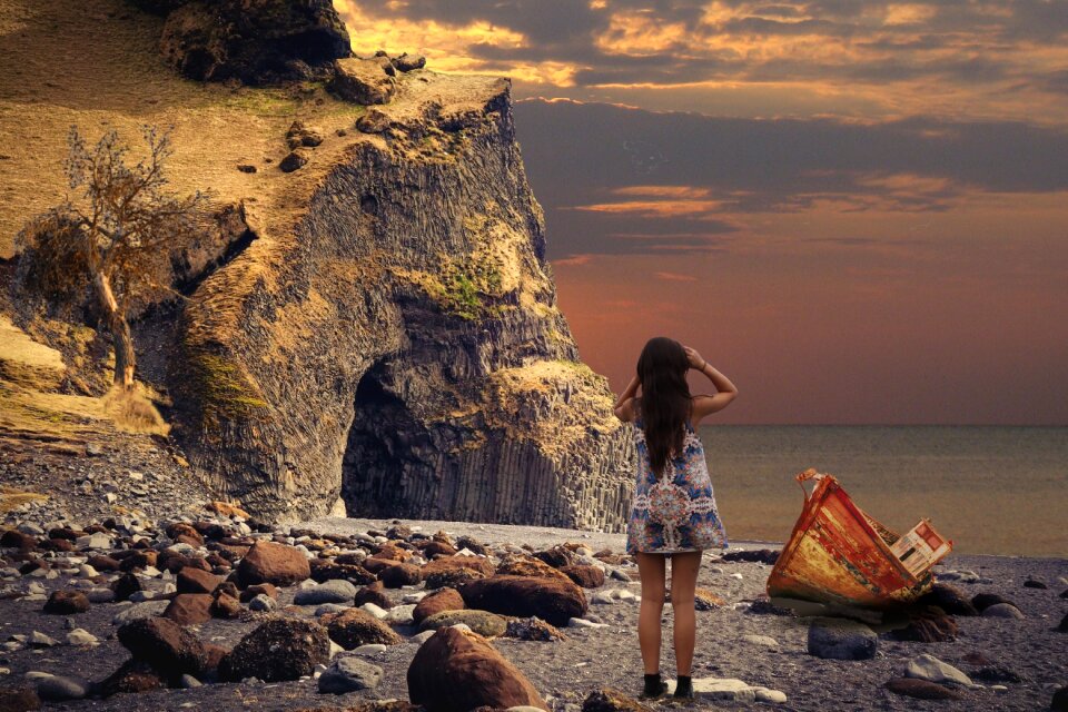Beach landscape panorama