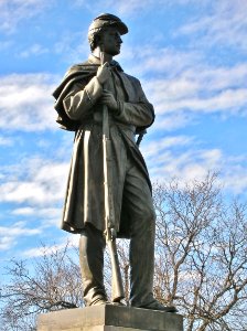 Civil War Soldier Monument by Carl Conrads, Manchester, CT - January 2016 photo