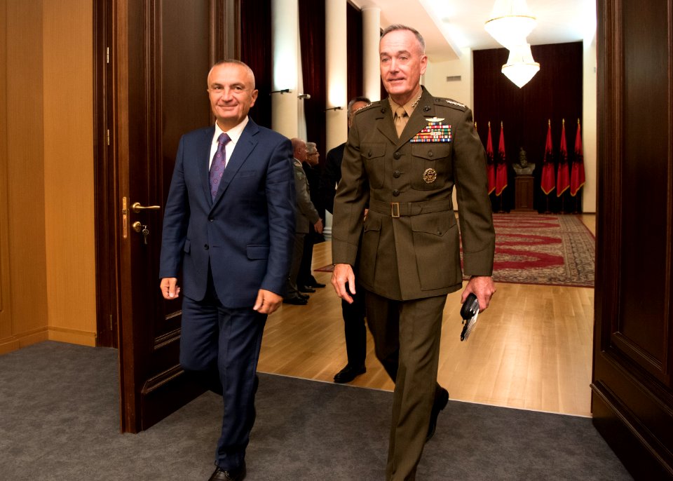 CJCS meets with Albanian President (36404606054)