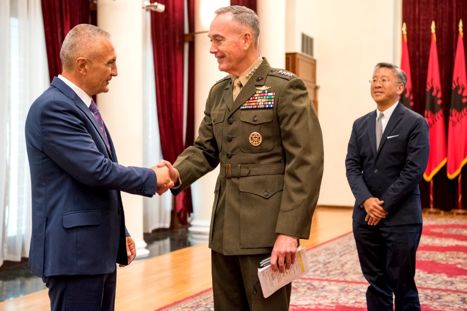 CJCS meets with Albanian President (36844068560)