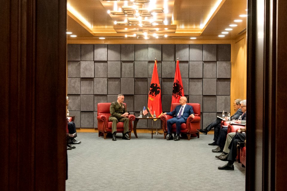 CJCS meets with Albanian President (37051731856)