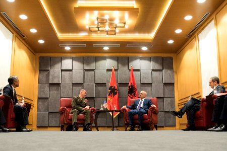 CJCS meets with Albanian President (37242130595)