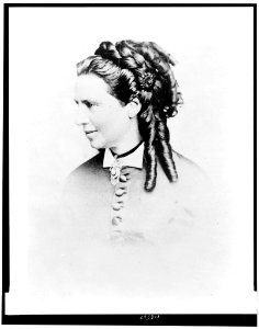 Clara Barton, head-and-shoulders portrait, facing left LCCN93513632