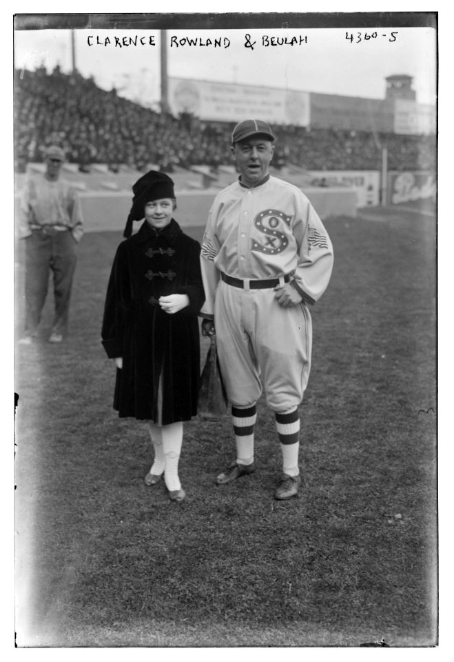 Clarence Pants Rowland, manager, and Beulah, Chicago AL (baseball) LCCN2014705648