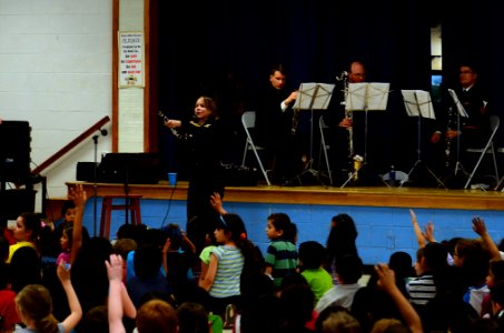 Clarinet Quartet Music in the Schools at Meadow Hall Elementary School (8668803521) photo