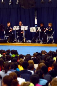 Clarinet Quartet Music in the Schools at Meadow Hall Elementary School (8669918502) photo