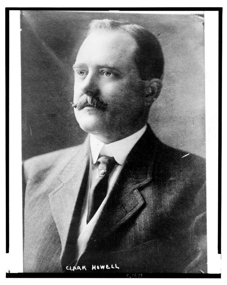 Clark Howell, editor of the Atlanta Constitution, head-and-shoulders portrait, facing left LCCN2004676650