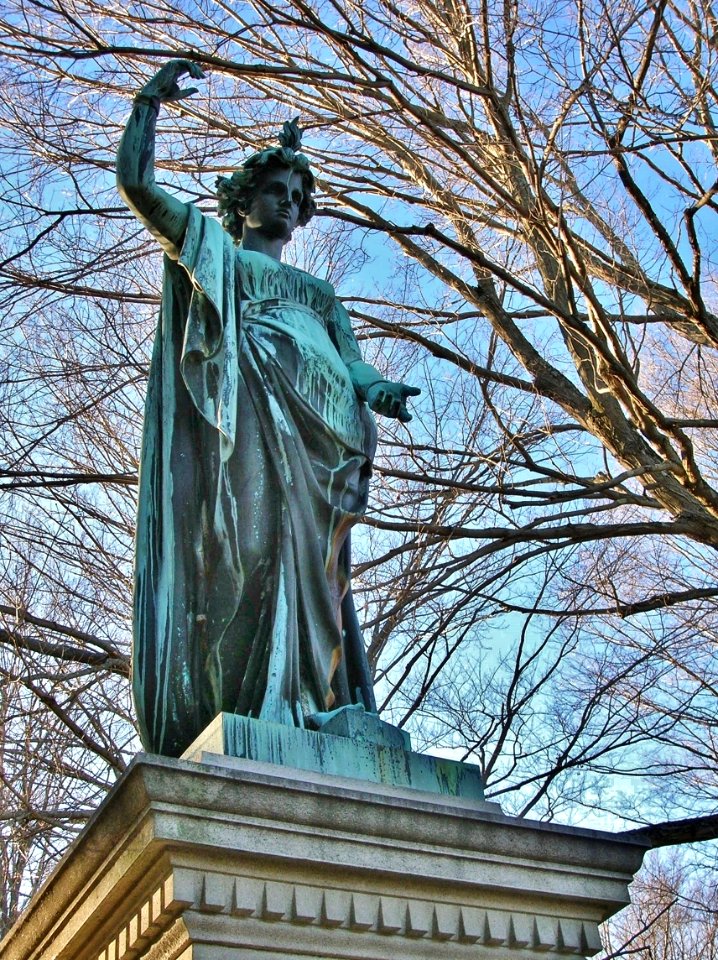 Clark Monument by Ferdinand von Miller, Cedar Hill Cemetery, Hartford, CT - January 2016