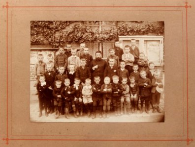 Classe primaire inconnue vers 1880