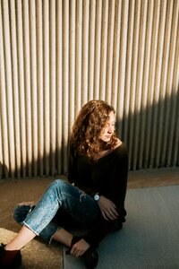 Beauty brunette casual