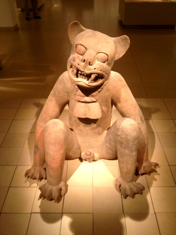 Classic Veracruz jaguar incense burner - IMJ B77.1264 - frontal
