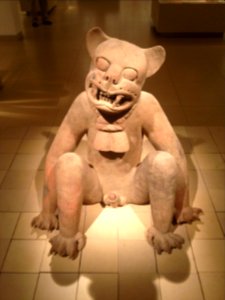 Classic Veracruz jaguar incense burner - IMJ B77.1264 - frontal