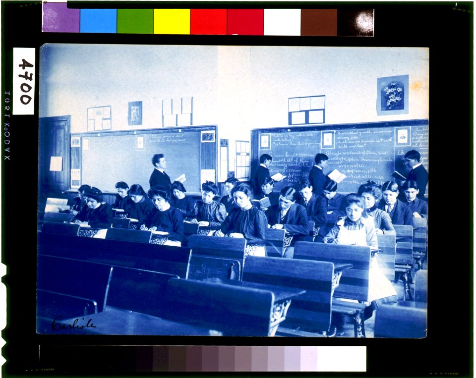 Classroom at the Indian Industrial School, Carlisle, Pennsylvania LCCN96512679