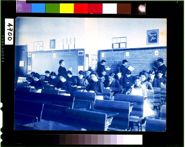 Classroom at the Indian Industrial School, Carlisle, Pennsylvania LCCN96512679