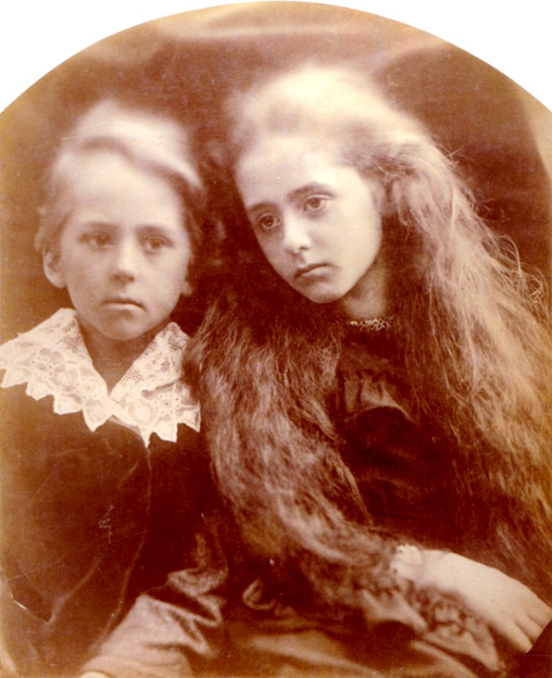 Claud & Lady Florence Anson, by Julia Margaret Cameron