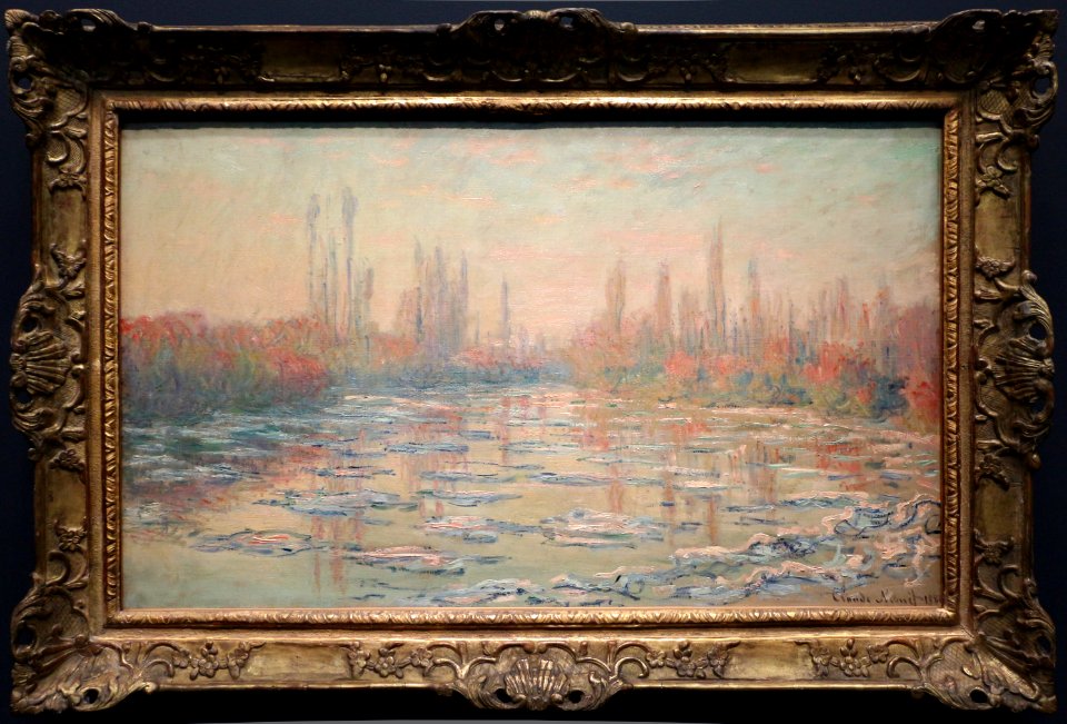Claude monet, les glaçons (debacle sulla senna), 1880, 01
