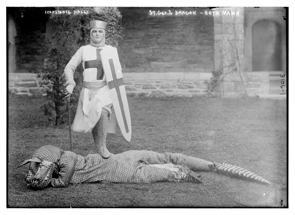 Constance Hall) St. Geo. And Dragon, Bryn Mawr LCCN2014696314