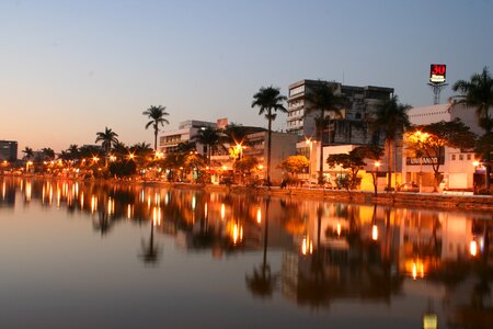 Trip city sunset