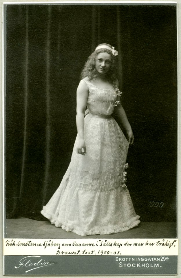 Constance Sjöberg, rollporträtt - SMV - H7 190