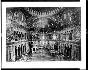 Constantinople. St. Sophia - general view interior LCCN92513536