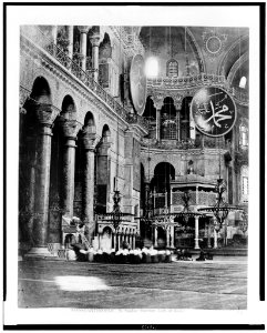 Constantinople. St. Sophia-interior, left of nave LCCN92514211