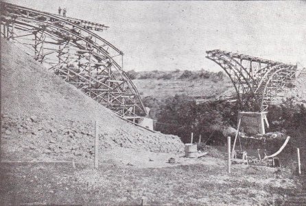 Construcción del nuevo puente Rio Claro - Congreso de Ferrocarriles del Estado (1929)