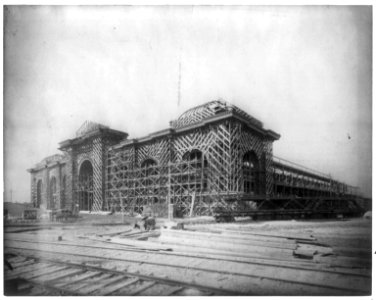 Constructing frame for Mines Building, World's Fair, Chicago LCCN2002707105