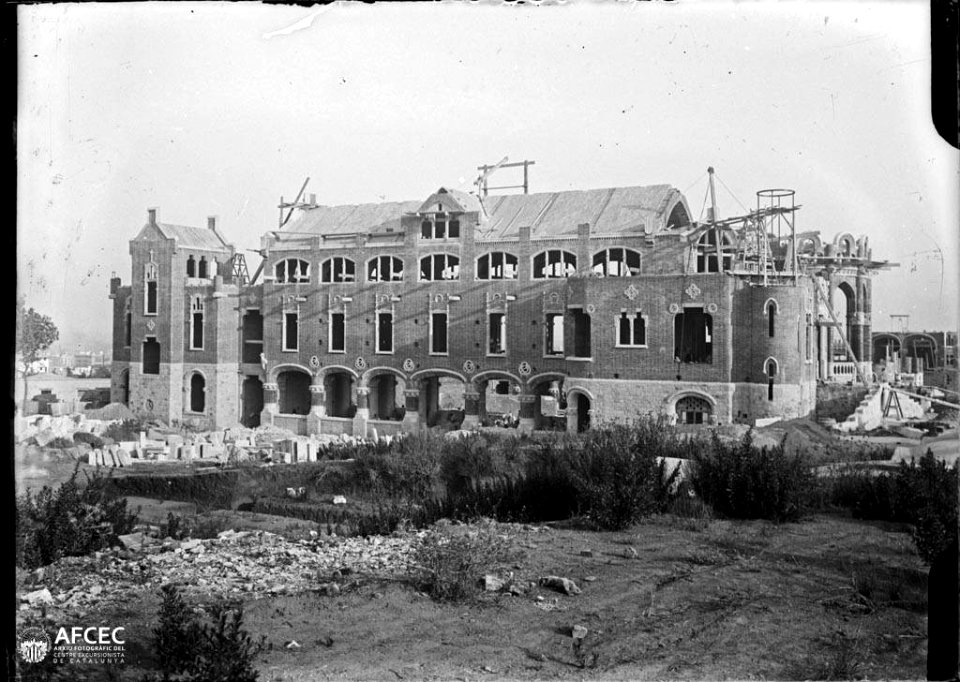 Construcció de l'Hospital de la Santa Creu i Sant Pau (AFCEC MORELLO A 4673)