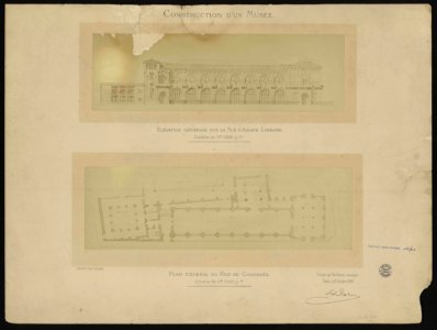 Construction d'un musée. - FRAC31555 26Fi50