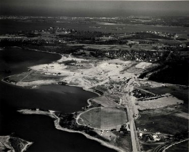 Construction of the Bethlehem Hingham Shipyard from the west