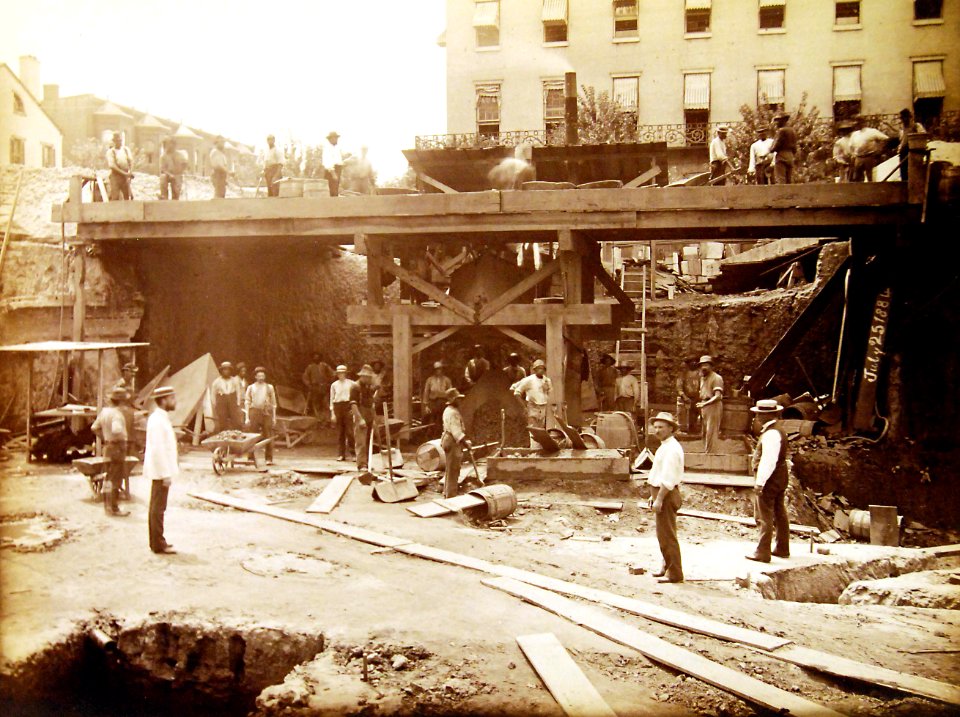 Construction of the State, War, and Navy Department Building (now Eisenhower Executive Building) 1