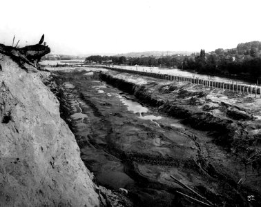 Construction of Lake Washington Ship Canal, Seattle (CURTIS 1061) photo