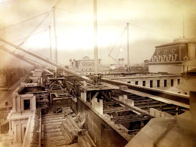 Construction of the State, War, and Navy Department Building, Washington, D.C., 1885 (27344658612) photo